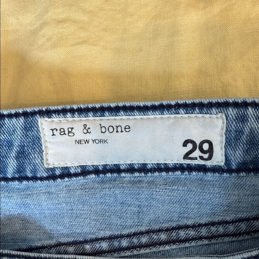 rag & bone DRE Low Rise Slim Boyfriend Jeans Light Wash 29 - Picture 6 of 9